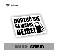 Naklejka Dorzuć się na wachę bejbe2.jpg