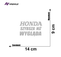 Naklejka honda szybsza niż wygląda6.jpg
