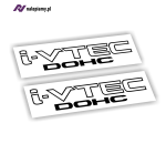 Naklejka i-VTEC DOHC honda komplet 2szt.