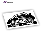 Naklejka Janusz Kulig rajdy wrc kjs