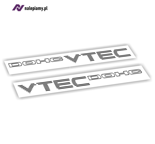 Naklejka VTEC DOHC kreski 41cm honda 1.jpg