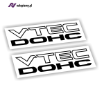  Naklejka VTEC DOHC 18cm komplet 2szt.