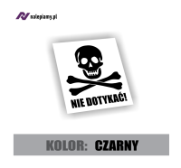 Naklejka kościotrup nie dotykać 2.jpg