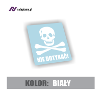Naklejka kościotrup nie dotykać 3.jpg