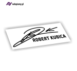 Naklejka Robert Kubica autograf podpis