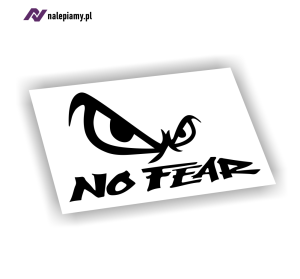 Naklejka No fear wkurzone oczy