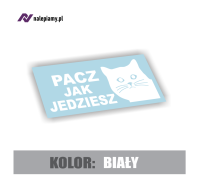 Naklejka pacz jak jedziesz kot 3.jpg