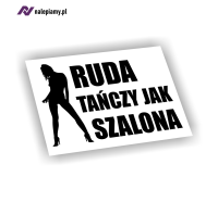 Naklejka ruda tańczy jak szalona 1.jpg