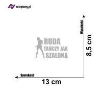Naklejka ruda tańczy jak szalona 6.jpg