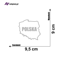 Naklejka Polska kontur napis Polska 6.jpg