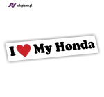 Naklejka I Love My Honda