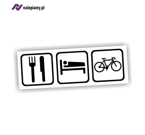 Naklejka EAT SLEEP CYCLING
