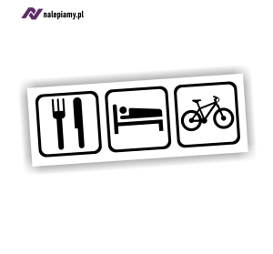 Naklejka EAT SLEEP MTB