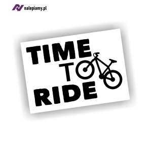 Naklejka TIME TO RIDE mtb cycling