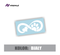 Naklejka nieskończoność łapka psa kota 3.jpg