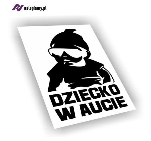 Naklejka na samochód Dziecko w aucie gangster1.jpg