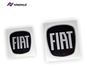 Naklejki na emblemat Fiat Tipo czarny czarne logo