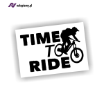Naklejka TIME TO RIDE enduro downhill trial