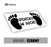 Naklejka na samochód dziecko w aucie stópki2.jpg