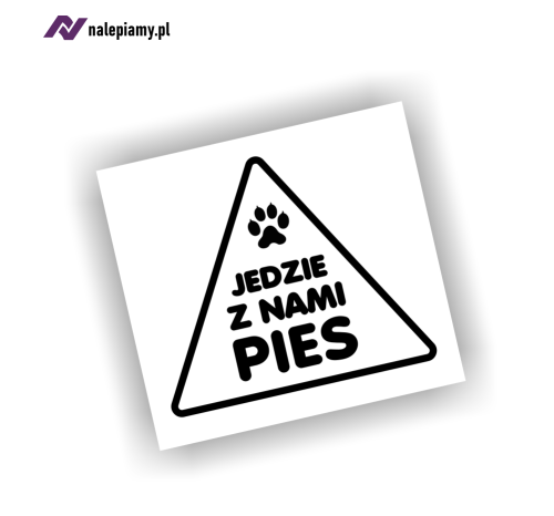 Naklejka jedzie z nami pies 1.jpg