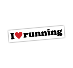 Naklejka I LOVE RUNNING kocham bieganie