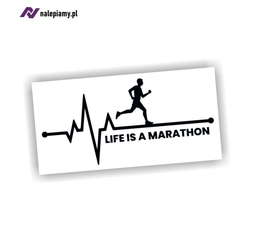 Naklejka life is a marathon 1.jpg