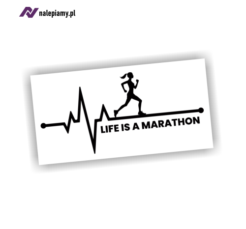naklejka life is a marathon kobieta 1.jpg
