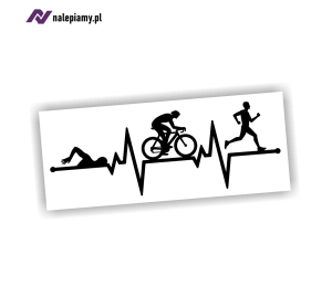 Naklejka LINIA ŻYCIA TRIATHLON
