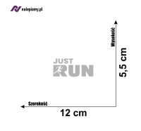 Naklejka Just run 6.jpg