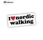 Naklejka I Love Nordic Walking
