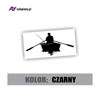 Naklejka wędkarz płynący łódką 2.jpg