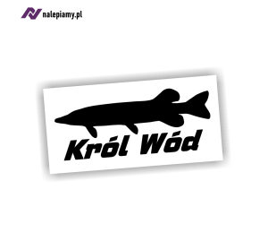 Naklejka KRÓL WÓD szczupak 