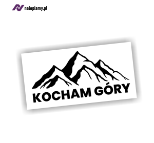Naklejka KOCHAM GÓRY