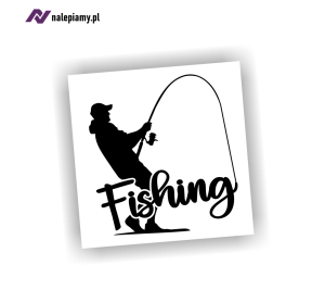 Naklejka FISHING wędkarz wędkarstwo ryby
