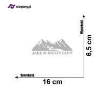 Naklejka jadę w bieszczady 6.jpg