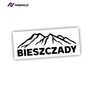 Naklejka BIESZCZADY góry