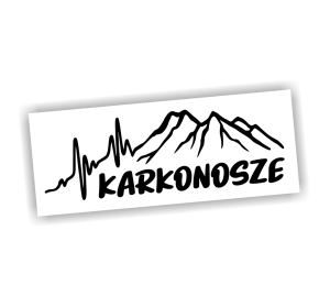 Naklejka KARKONOSZE linia życia puls