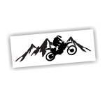 Naklejka Motocykl Cross Enduro GÓRY