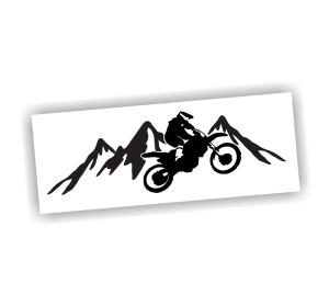 Naklejka Motocykl Cross Enduro GÓRY