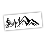 Naklejka LINIA ŻYCIA ROWER GÓRY mtb