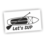 Naklejka LET'S SUP deska paddle board