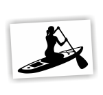 Naklejka DESKA SUP kobieta paddle board