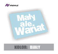 Naklejka mały ale wariat3.jpg