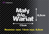 Naklejka mały ale wariat6.jpg