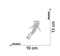 Naklejka na samochód nurek kobieta nurkowanie 7.jpg