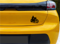 Naklejka na samochód motocyklista motocykl chopper 4.jpg
