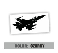 Naklejka na samochód myśliwiec f16 odrzutowiec 3.jpg
