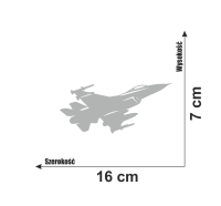 Naklejka na samochód myśliwiec f16 odrzutowiec 7.jpg