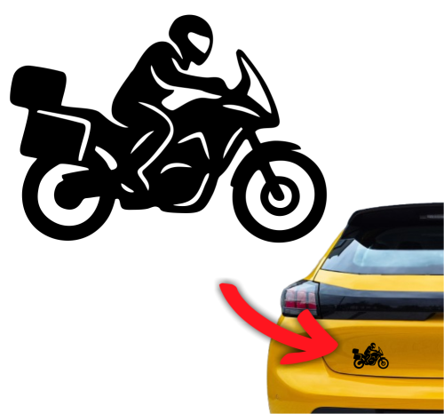 Naklejka na samochód motocykl turystyczny kufry 1.jpg