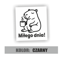 Naklejka na samochód kapibara miłego dnia 3.jpg